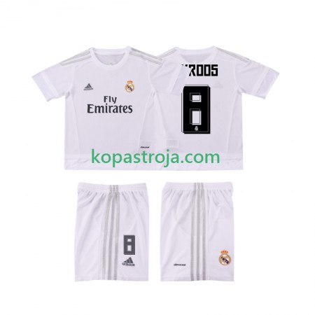 Billiga Fotbollströjor Real Madrid KROOS 8 2015 2016 Retro Barn Hemma tröja Kortärmad